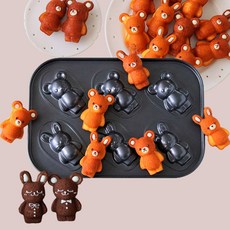 Cotta 코타 스틸 깊은 마들렌틀 곰돌이&토끼, 스틸 마들렌틀 곰돌이&토끼, 1개