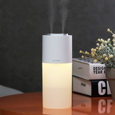 [인쇄/판촉/선물포장 가능] 카프 무선 무드등 듀얼가습기 400ml KF-HM02, 화이트(KF-HM02)
