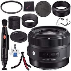 Sigma 30mm f1.4 DC HSM Art Lens for Canon #301101 + Lens Pen Cleaner + Microfiber Cleaning Cloth +, One Color_One Size, 상세 설명 참조0, One Size