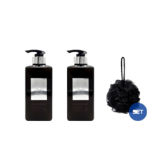 포맨트 포맨 올인원 퍼퓸샤워 코튼허그 500ml 2개 + 샤워볼, 1세트
