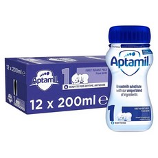 Aptamil Infant Milk 압타밀 1단계 신생아 액상 분유, 200ml, 72개