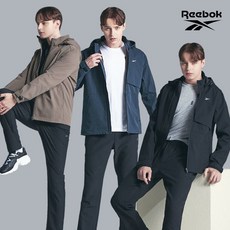 [리복(REEBOK)] REEBOK 리복 테크니컬 스트레치 기모 트레이닝 2종세트 남성용