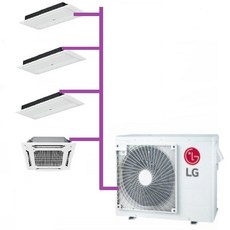 인천 서울 안양 일산 파주 안산 광명 LG멀티시스템에어컨냉난방 RPUW051S2S (5HP) 1way 6평3대+4way 18평