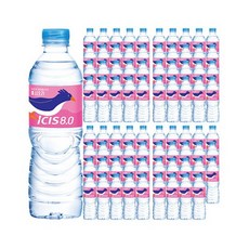 아이시스 8.0 물 대용량생수 500ml 80개(20PET X 4묶음) 유라벨 무라벨 랜덤으로 발송, 80개