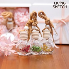 리빙스케치 비누꽃 플라워박스 룸미러 디퓨저세트 국내제작, 그린, 화이트자스민민트