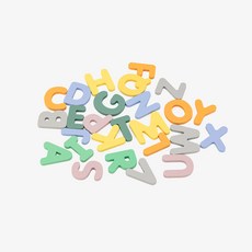 쏠앤샘 파스텔 알파벳 한글 숫자 원목 자석 블럭 유아 아동 어린이 교구, 알파벳대문자, 1세트 알파벳대문자, 1세트