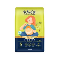 윌로펫 헬시포뮬러 스킨앤코트 반려견 3개월 이상 건강 기능성 오리고기 사료 1.2kg (피부), 단품, 단품 - 윌로펫헬시포뮬러강아지사료