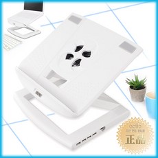 노트북거치대+USB 4포트 허브/노트북 받침대/NBS-09WH, 단일상품