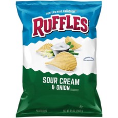 [미국직배송]러플스 사워 크림 앤 어니언 포테이토 칩 240.9g Ruffles Sour Cream & Onion Potato Chips