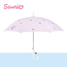 산리오 프리티 쿠로미우산 60 예쁜 캐릭터 이쁜 패션 주니어 여자 여성 귀여운 키링 우산 경량 자동 장우산 퍼플