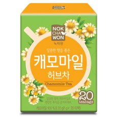 녹차원 캐모마일 허브차 20p, 20g, 20개입, 1개