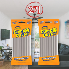 [정품100%] 스크럽대디 먼지 청소 스펀지 Scrub Daddy Damp Duster 회색 2개 세트