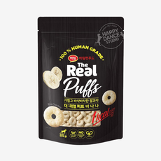 하림더리얼 퍼프 대용량 강아지 간식, 바나나맛, 85g, 1개