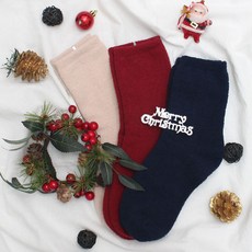 하얀색겨울남자수면양말