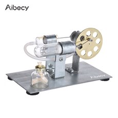 Aibecy 미니 뜨거운 공기 스털링 엔진 모터 모델 스트림 전원 물리학 실험 교육 장난감