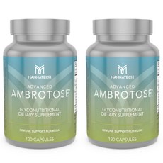  매나테크 앰브로토스 120정 2팩 Mannatech Advanced Ambrotose 120 Capsules, 2개, 120캡슐 