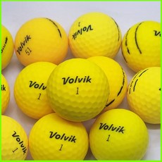 볼빅 무광 칼라별 옐로우 2피스 A급 로스트볼, 1개, Yellow, 30개입