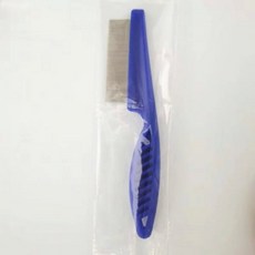 반려동물 털 흘리기 빗 스테인레스 스틸 벼룩 빗 반려견 컴포트 벼룩 털 손질 빗 개 브러시 그루밍 도구 1 개 2 개, 파란, S, 1개