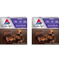 앳킨스 인덜지 밀크 초콜릿 캐러멜 스퀘어 15개입, 173g, 2개
