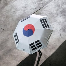 크로반 3단 접이식 태극기 우산 KR1...