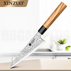 XINZUO 호네스키 창칼 장어칼 다마스커스 칼 신주오 일식 보닝나이프 팔각핸들, 1개