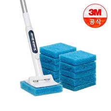 3M [3M]크린스틱 뉴올인원 욕실청소용 롱핸들+리필 11입, 단품없음