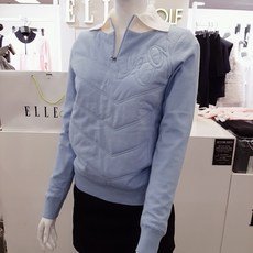 엘르골프 따뜻하고 스윙시편안한 앞판 패딩자수스웨트 6I-83451820