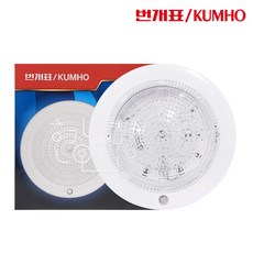 금호전기 번개표 국산 LED 원형 센서등 15W 10개입, 1개, 주광색 