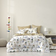 [닥스침구]모달 리틀팜[6온스] 슈퍼싱글세트[퀼트이불+패드+베개커버]