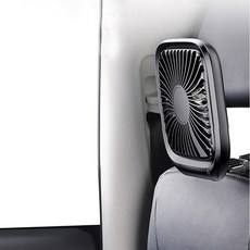 샤오미 Baseus 차량용 뒷좌석 헤드레스트 선풍기, 검정