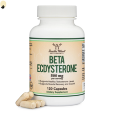 더블우드 베타 엑디스테론 Beta Ecdysterone 1회 서빙 500mg 120캡슐, 120정, 1개