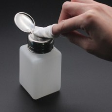 네일 손톱 매니큐어 리무버 사각 펌프 용기 아세톤 공병 200ml, 1개