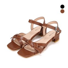 바바라 세븐플로어 소가죽 스티치 리본 여성 샌들 5cm SFH434