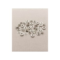 퀼트스타 스프링도트 단추_13mm 은색, 1세트, 실버