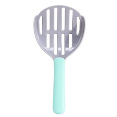 고양이 쓰레기 특종 플라스틱 내구성 애완 동물 푸우 삽 실용적인 애완 동물 똥 Scooper 고양이 모래 고양이를위한 청소 제품, 회색 녹색
