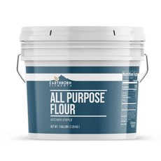 아이스버킷 샴페인 아이스 바스켓 버킷 얼음통 Earthborn Elements 만능 밀가루 1갤런 양동이 주방 스테이플 식품 보관, 1개