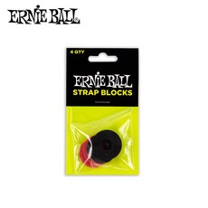 어니볼 스트랩 락 록 블록스 4개입 (블랙&레드) (크림) (그레이) ERNIEBALL STRAP BLOCKS LOCK 4PK (RED&BLACK) (Cream) (Grey, RED & BLACK (4PK)