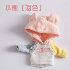 오비츠 11 ob11 귀여운 토끼 곰 후드 컬러 인형옷 티셔츠 오비츠로이드, 곰곰 파스텔컬러