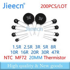 NTC 서미스터 MF72 20mm 3D-20 5D-20 8D-20 10D-20 16D-20 20D-20 30D-20 47D-20 1.5R 2.5R 3R 5R 8R 10R 16R 2, [08] 20D-20, 1개