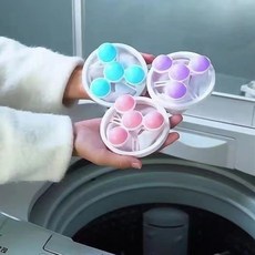세탁기 거름망 부유물 주머니 털필터 제모기 세탁보호 볼 주머니 청소 얼룩제거 볼 의류, 색깔2, 하나