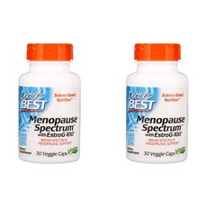 Doctor's Best 에스트로지 100을 함유한 메노포즈 스펙트럼 30 야채정 2개, 30개입