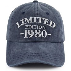 한정판 1980 1981 1982 1984 1985 1986 1987 1988 1989 남성용 모자 조절 면 야구 모자, One Size_1980 Navy, 1개