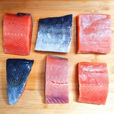 국내산 연어 필렛 냉동 산지직송 연어구이용 연어포케 스테이크, 1개, 500g