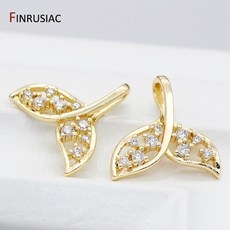 고래꼬리24k금귀걸이