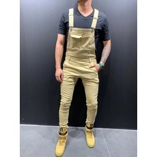 남자카키색점프슈트빅사이즈