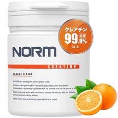 노름놈 크레아틴 모노하이드레이트 고순도 99.9% 인공감미료 미사용 creatine 파우더 오렌지맛 30회분, 150g, 1개