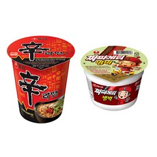 농심 신라면소컵65g 12개+짜파게티범벅소컵70g 12개, 단품