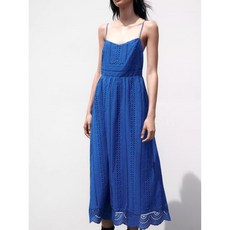 ZARA 자라 펀칭 자수 루즈핏 롱원피스