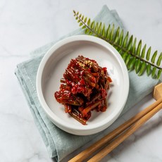 미강착한먹거리 마늘쫑 양념 무침 1kg 2kg 4kg 가락시장 직배송 자취생 반찬 마늘쫑지 마늘쫑 장아찌, 1개