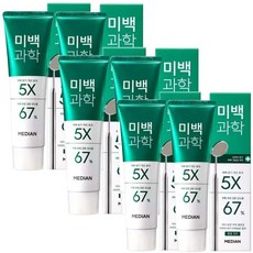 메디안 미백과학 치약 플럼민트향 100g 2입 x 3개 미백효과 5배강한 환한 자신감, 120g, 6개